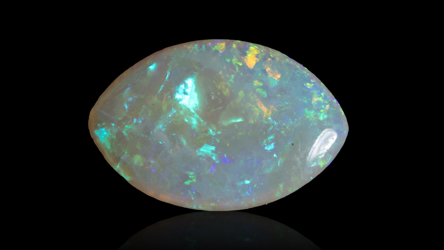 Natural Australian White Fire Opal 3.61 Carats