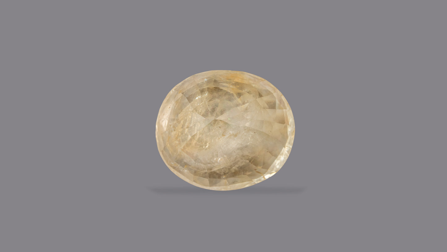 Natural Yellow Sapphire (Pukhraj) 11.07 Carats