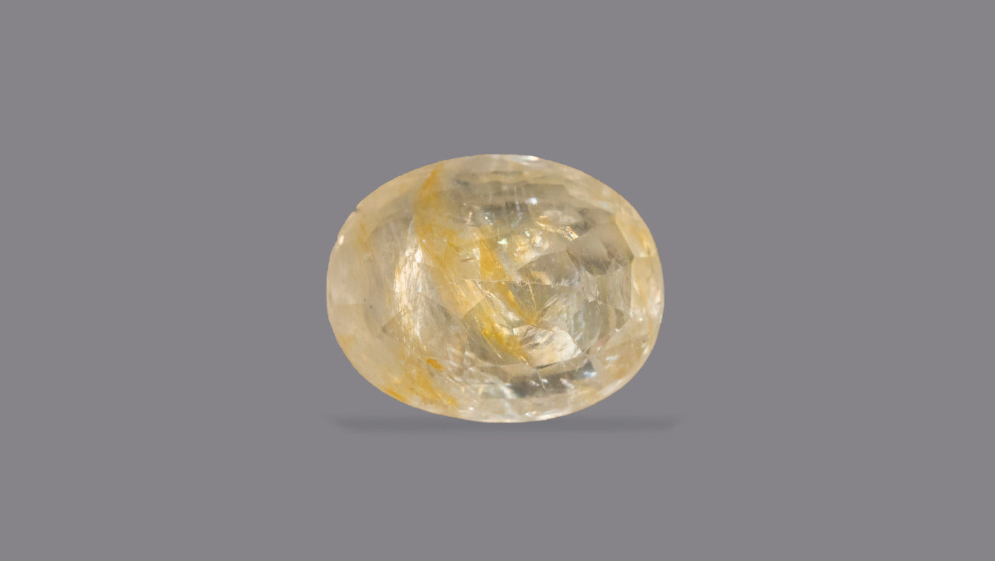 NATURAL YELLOW SAPPHIRE (PUKHRAJ) 3.99 CARATS