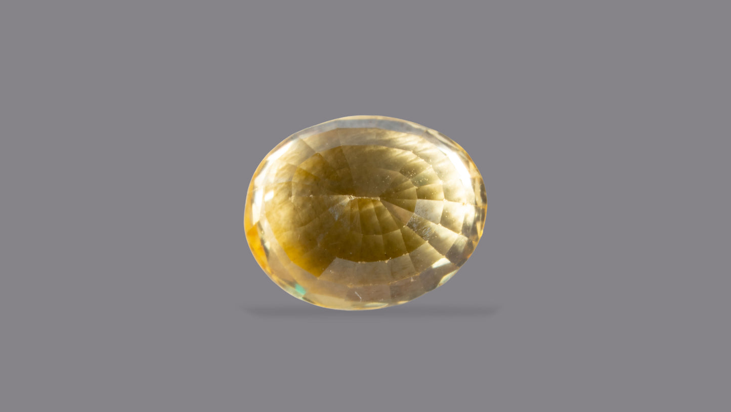 NATURAL YELLOW SAPPHIRE (PUKHRAJ) 3.06 CARATS