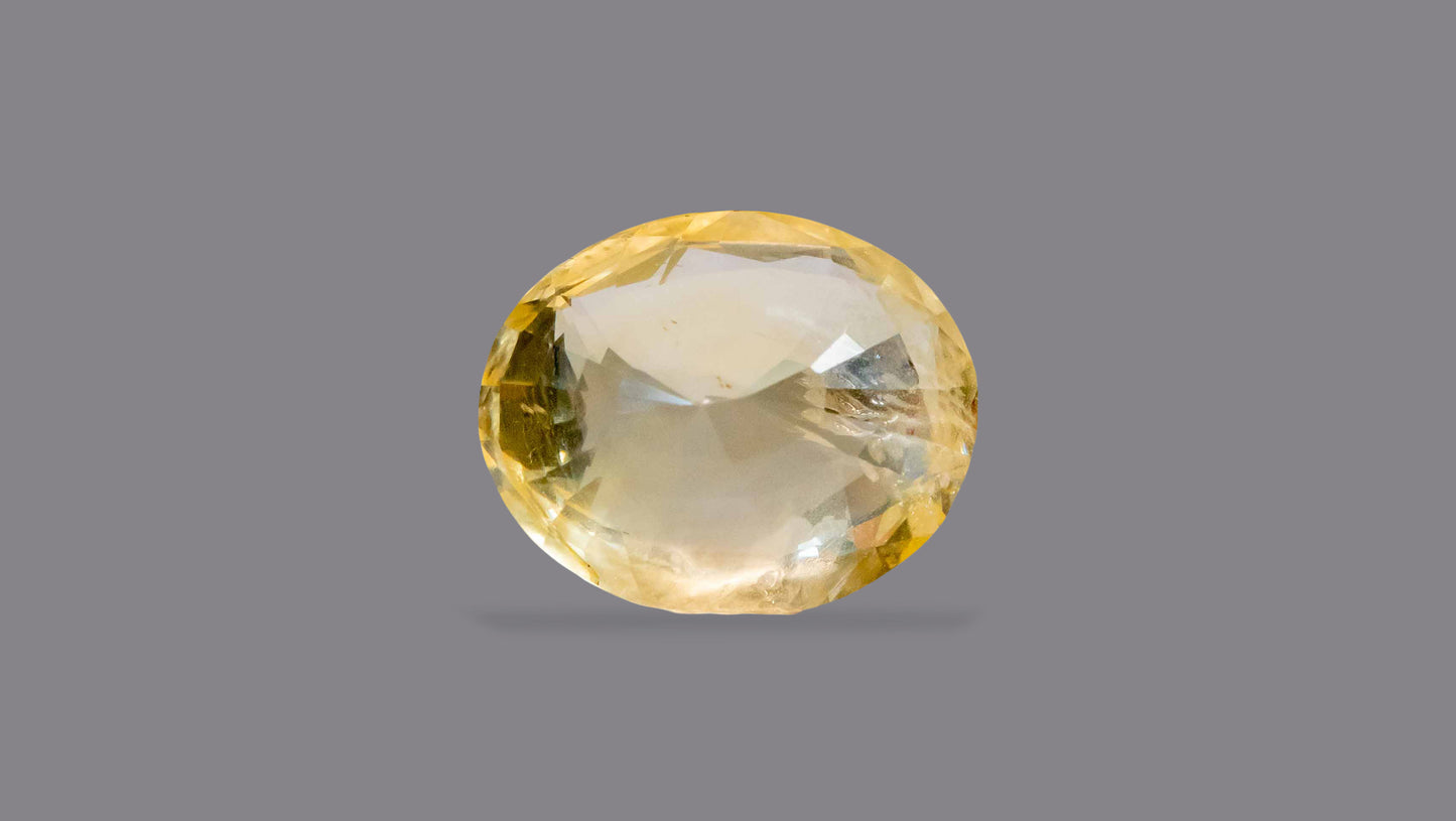 Natural Yellow Sapphire (Pukhraj) 4.78 Carats