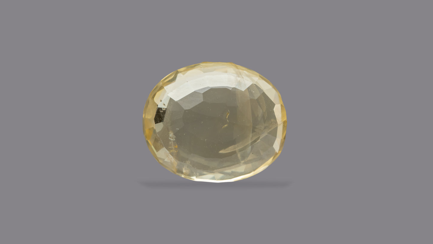Natural Yellow Sapphire (Pukhraj) 7.81 Carats