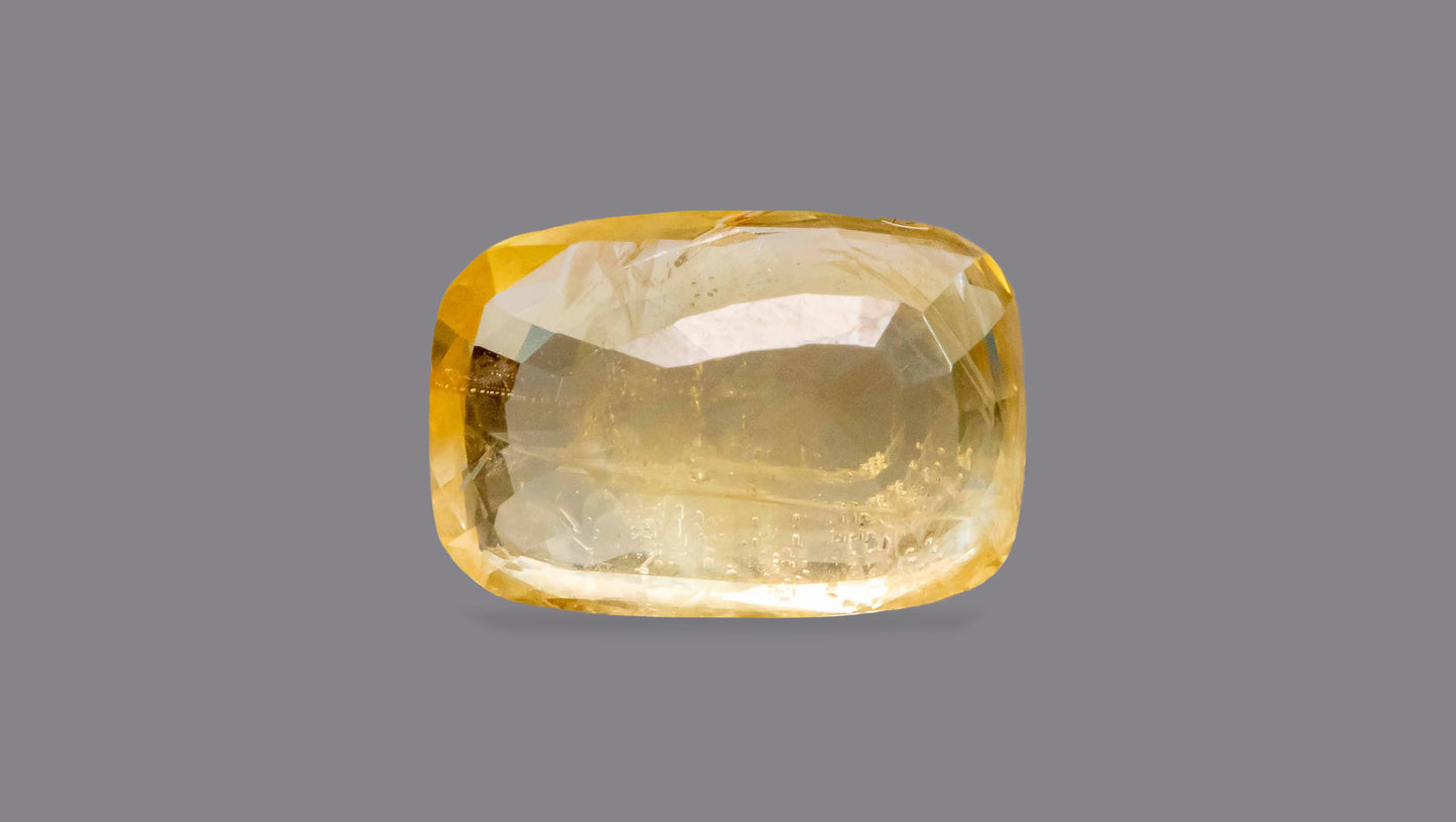 Natural Yellow Sapphire (Pukhraj) 4.93  Carats