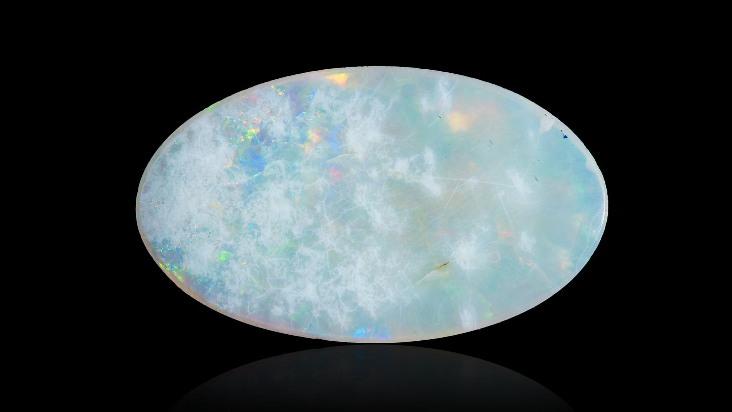 Natural Australian White Fire Opal 7.79 Carats
