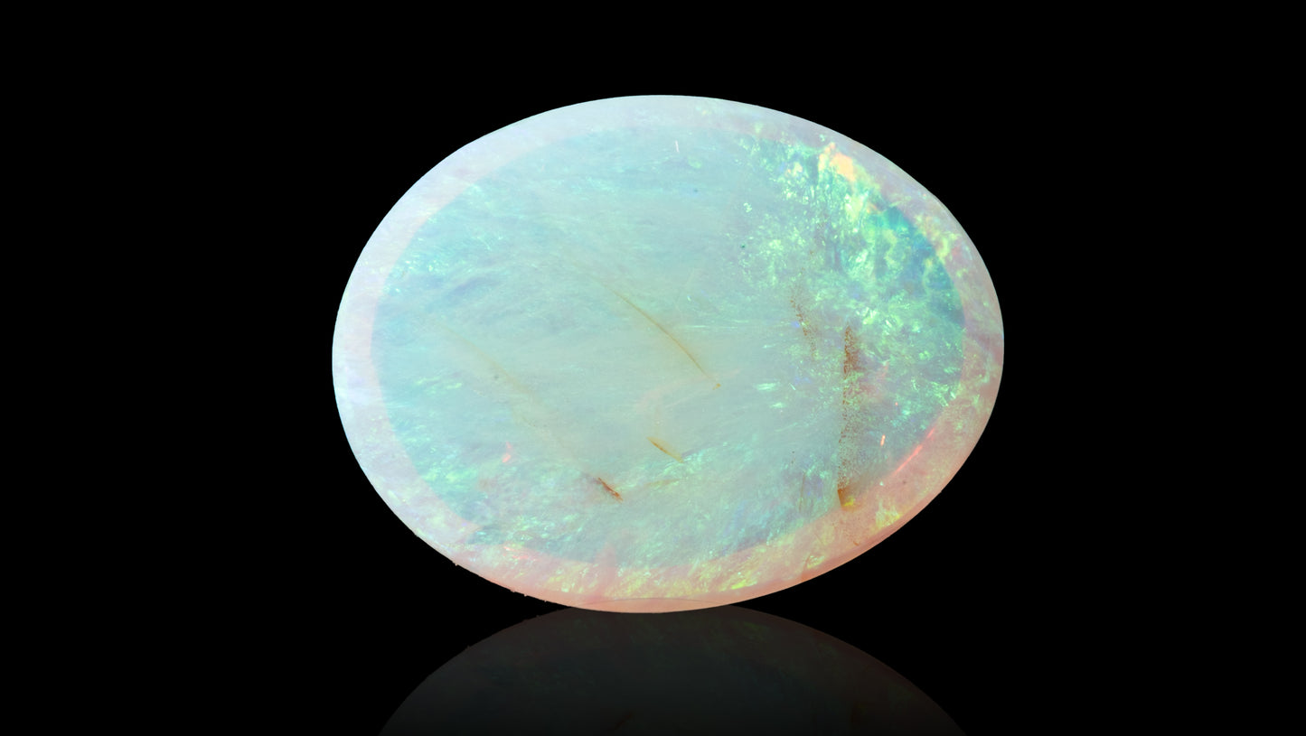 Natural Australian White Fire Opal 3.08 Carats