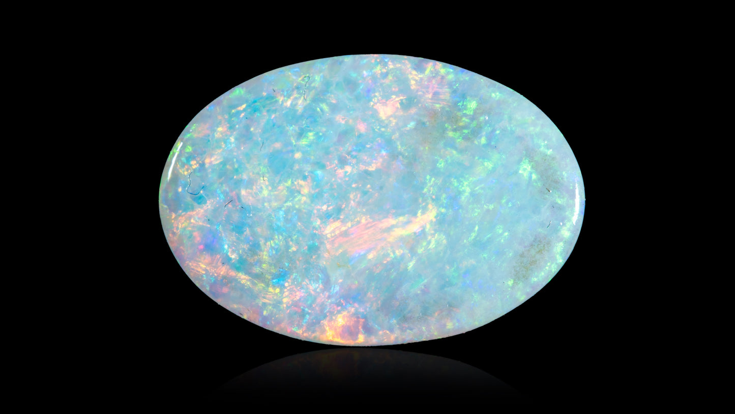 Natural Australian White Fire Opal 4.19 Carats