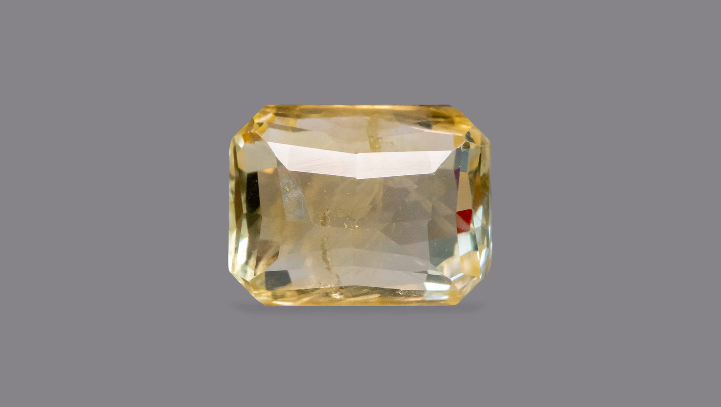 Natural Yellow Sapphire (Pukhraj) 6.04 Carats
