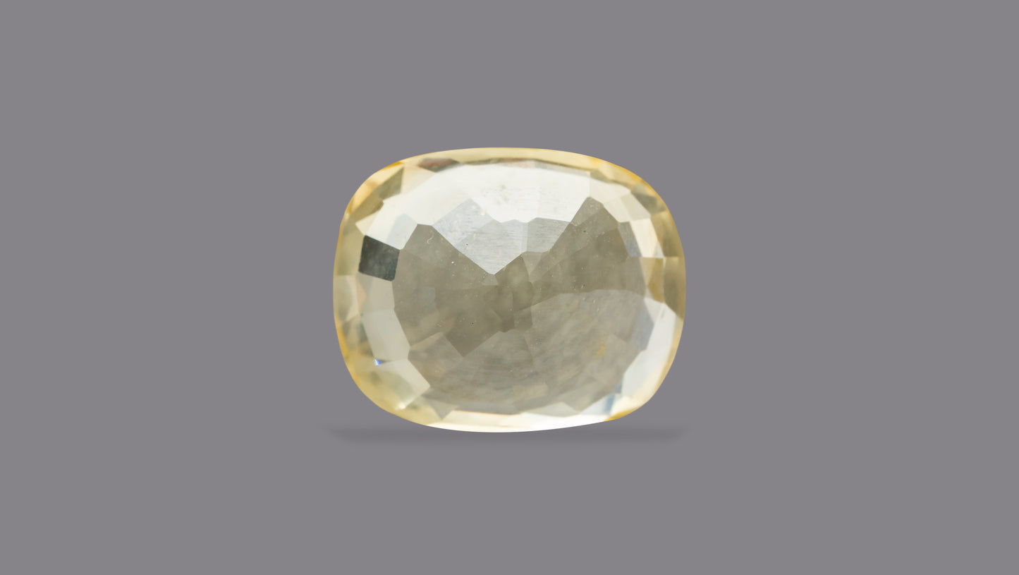 Natural Yellow Sapphire (Pukhraj) 6.89 Carats