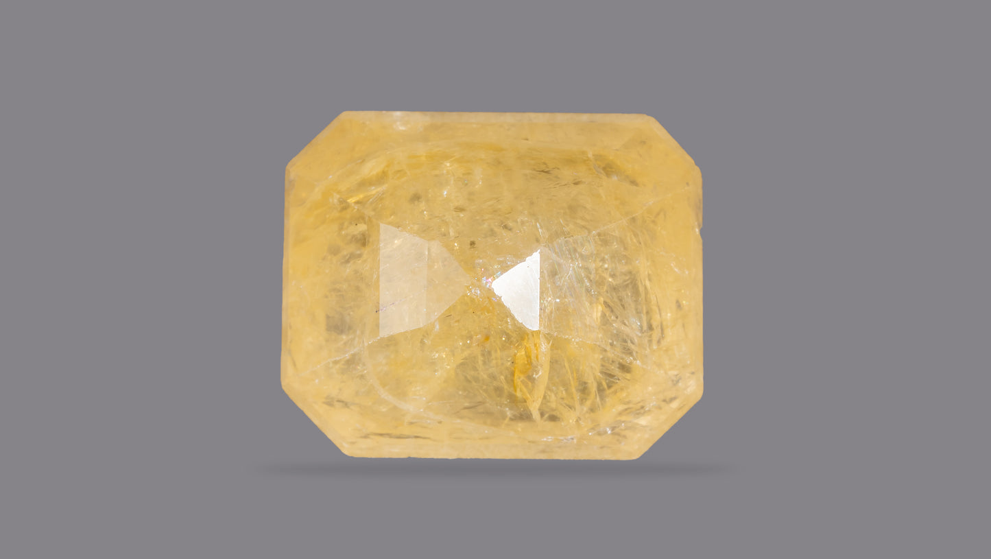 Natural Yellow Sapphire (Pukhraj) 8.24 Carats