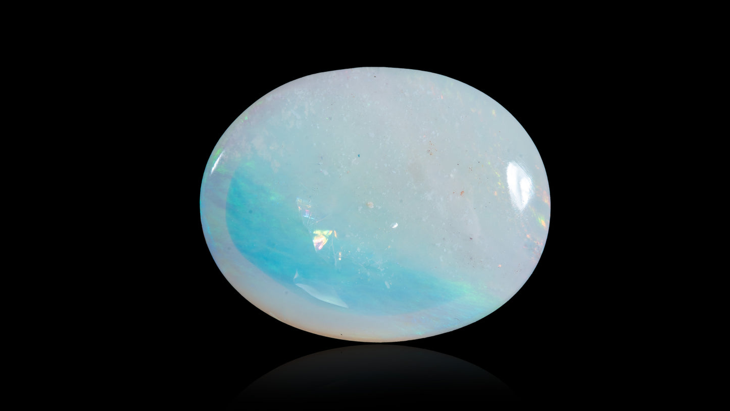 Natural Australian White Fire Opal 6.74 Carats