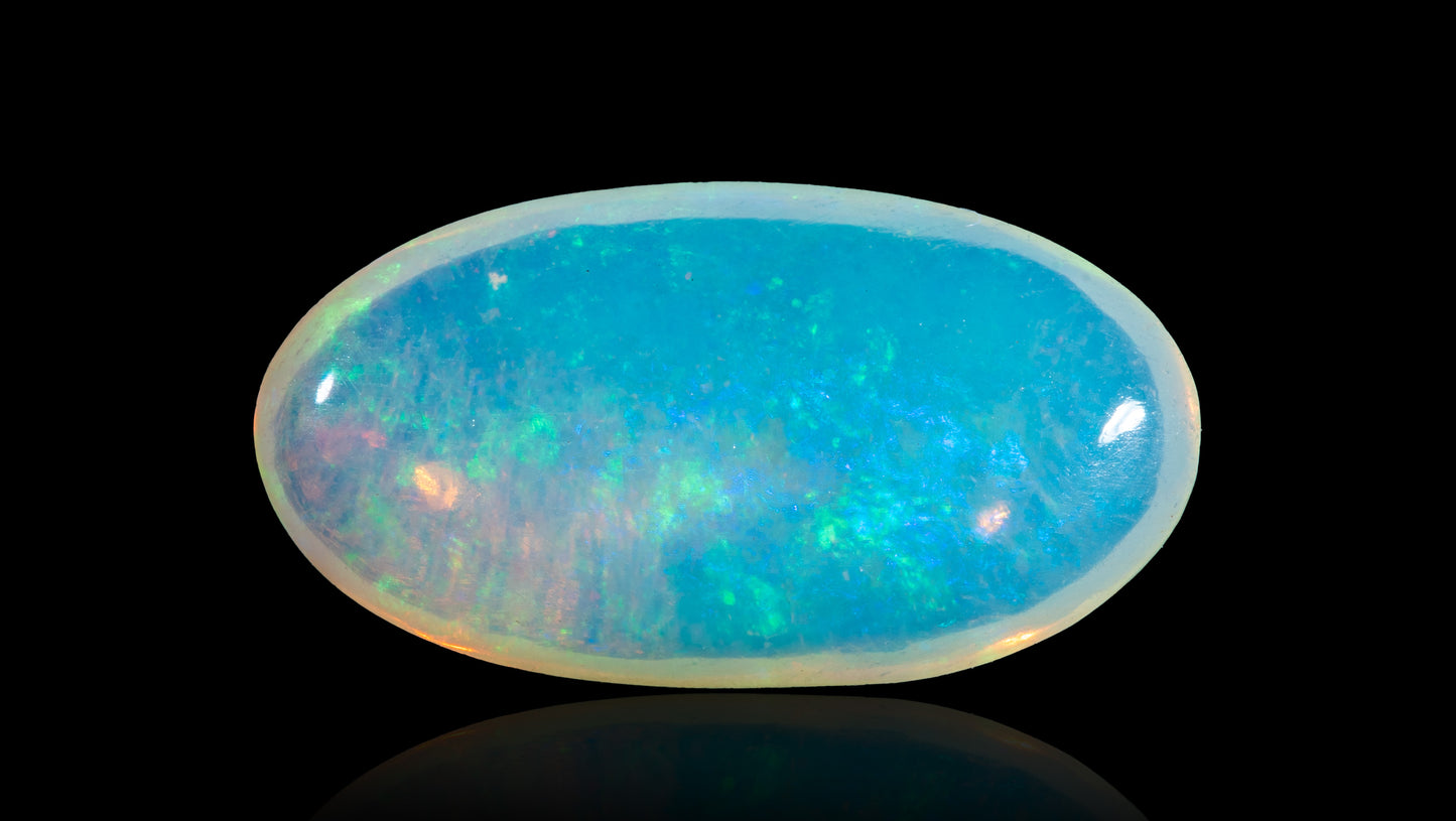 Natural Australian White Fire Opal 4.22 Carats