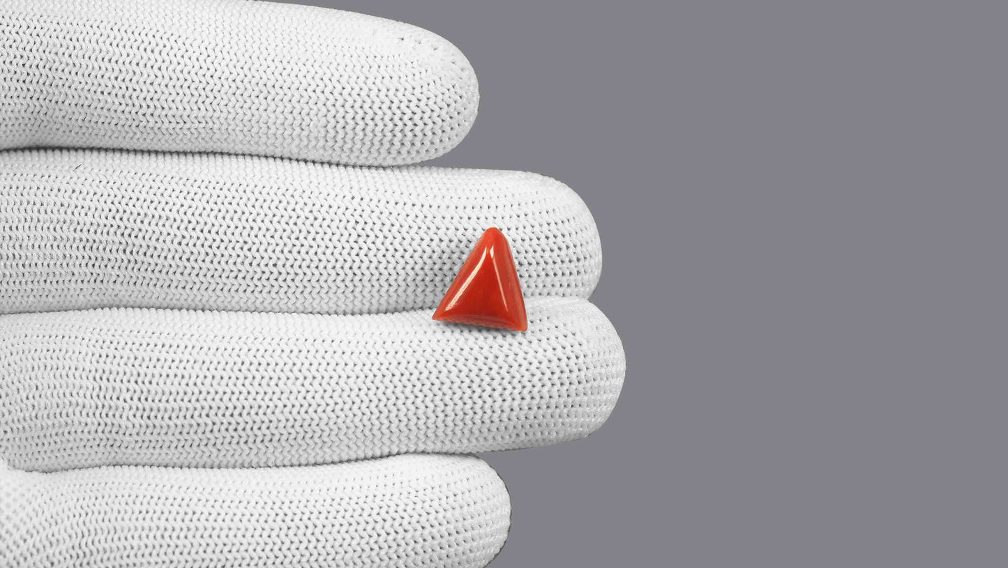 Natural Italian Red Coral (Moonga) 5.74 Carats