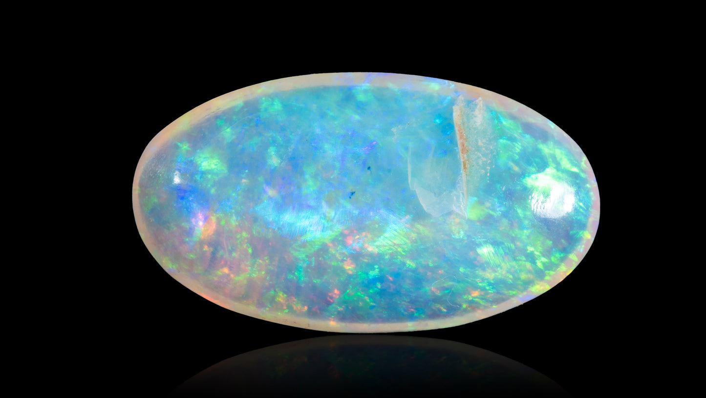 Natural Australian White Fire Opal 3.62 Carats