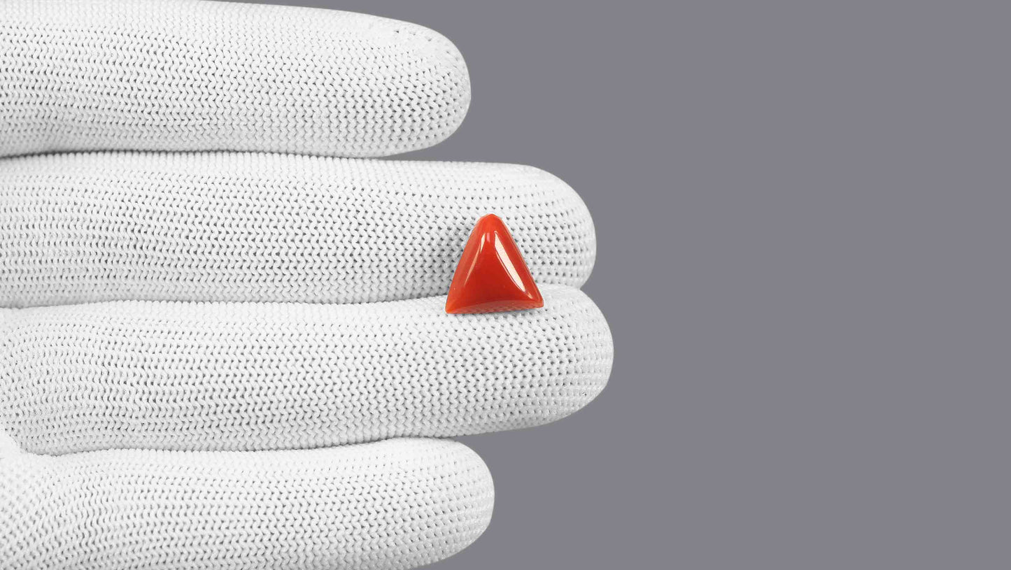 Natural Italian Red Coral (Moonga) 6.26 Carats