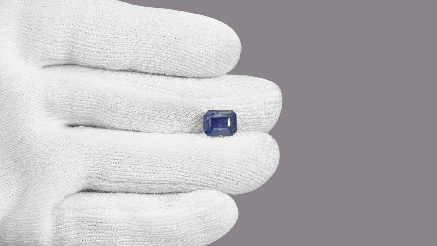 Natural Blue Sapphire (Neelam) 6.41 Carats