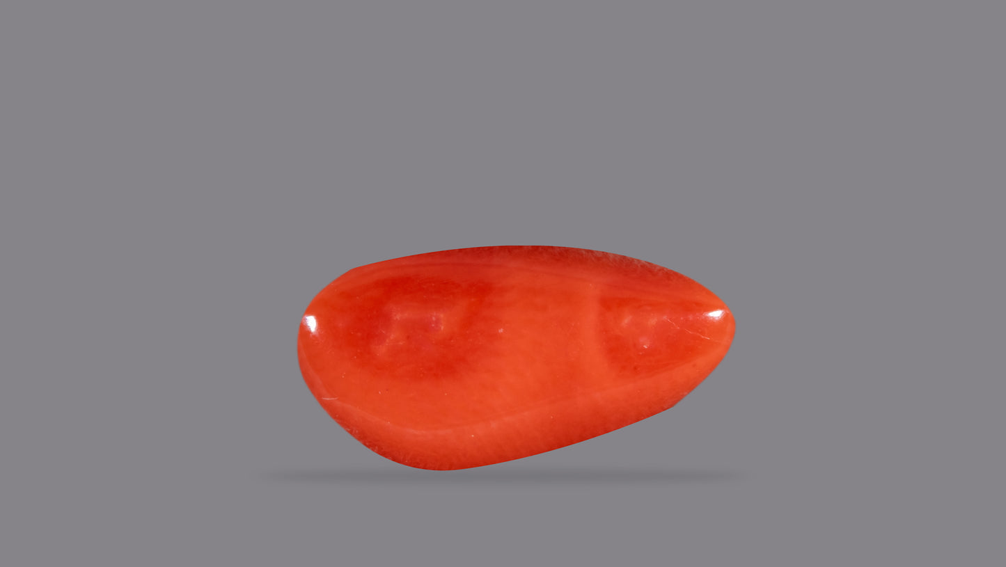 Natural Italian Red Coral (Moonga) 5.86 Carats