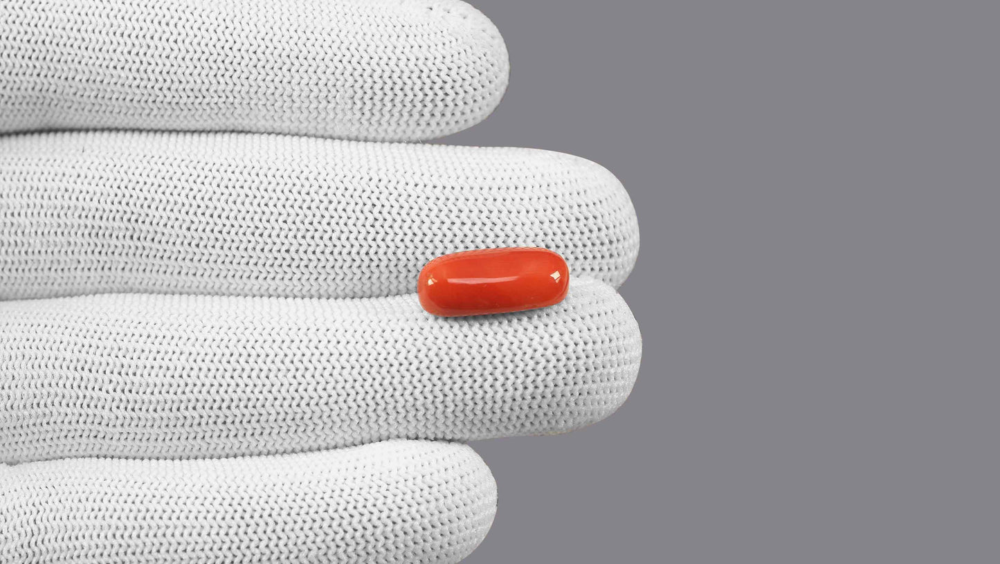 Natural Italian Red Coral (Moonga) 8.64 Carats