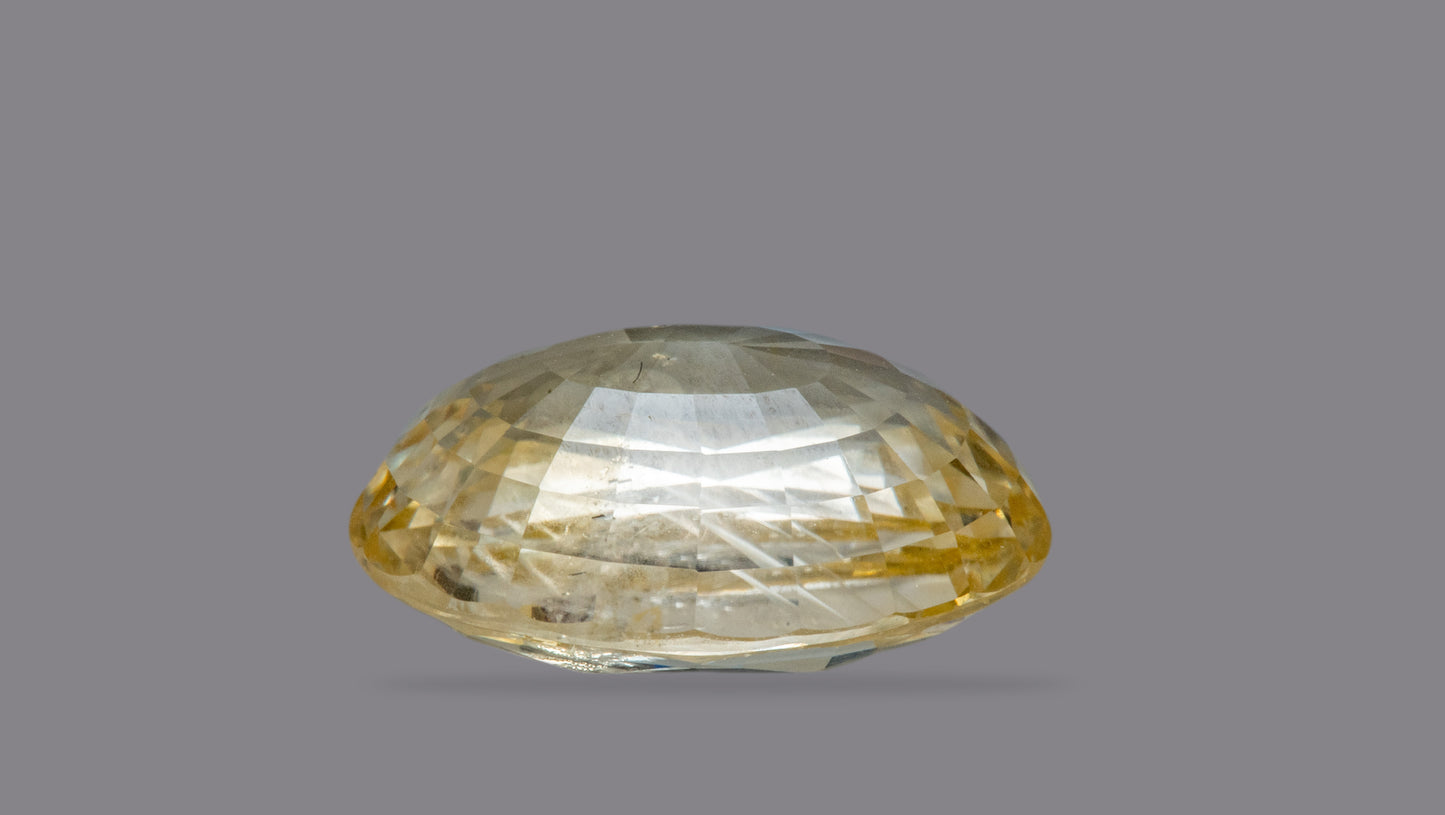 Natural Yellow Sapphire (Pukhraj) 6.22 Carats