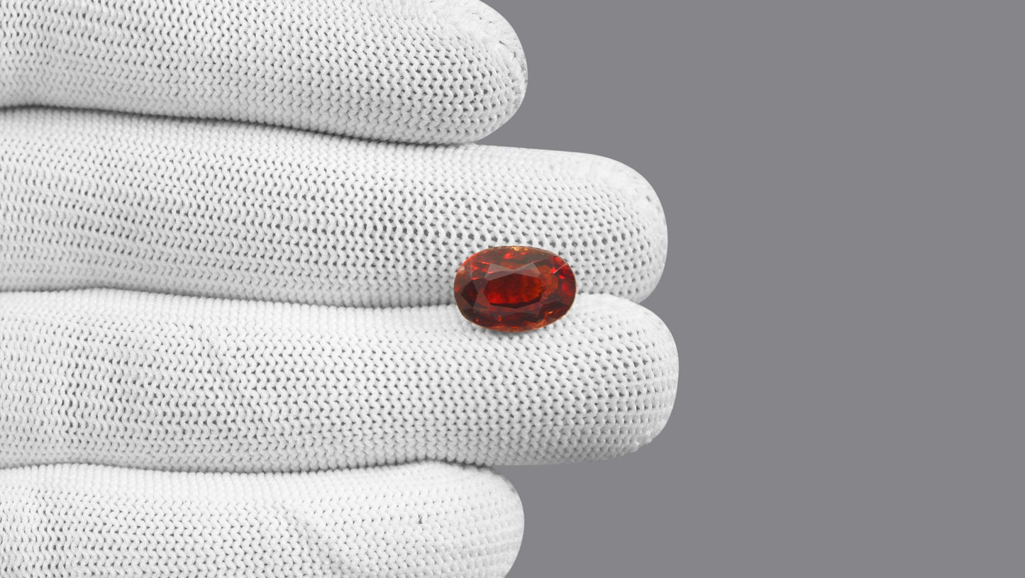 Natural Sri-Lankan Hessonite (Gomed) 7.63 Carats