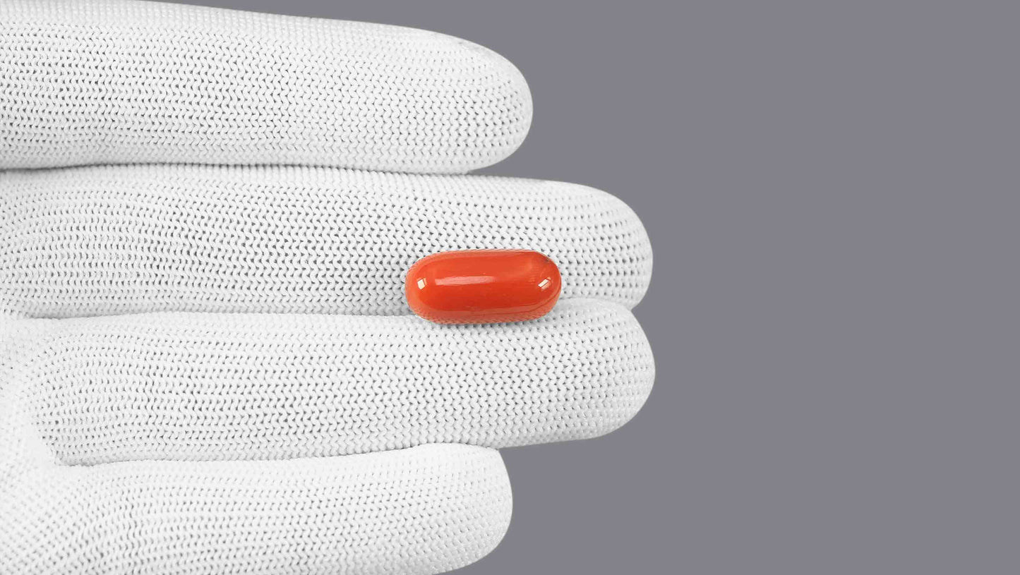 Natural Italian Red Coral (Moonga) 14.19 Carats