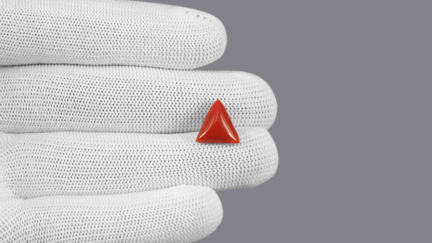 Natural Italian Red Coral (Moonga) 5.72 Carats