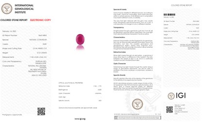 Natural Ruby (Manik) 5.72 Carats