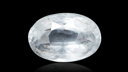 NATURAL WHITE SAPPHIRE 5.20  CARATS