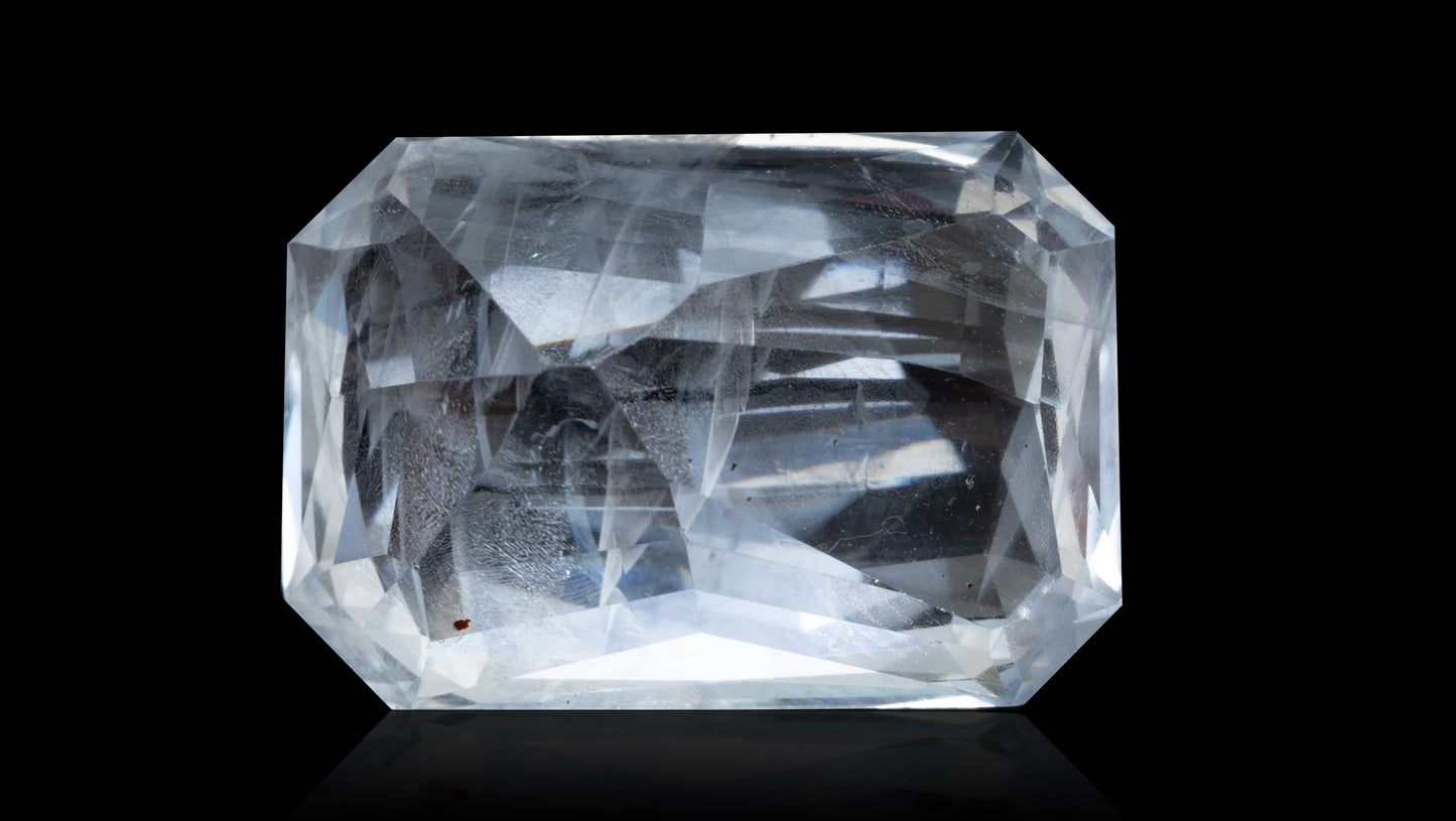 NATURAL WHITE SAPPHIRE  10.19 CARATS