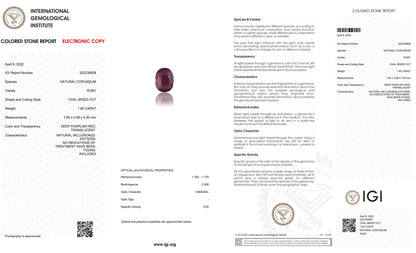 Natural Ruby (Manik) 1.82 Carats