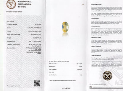 Natural Pitambari 3.33 Carats