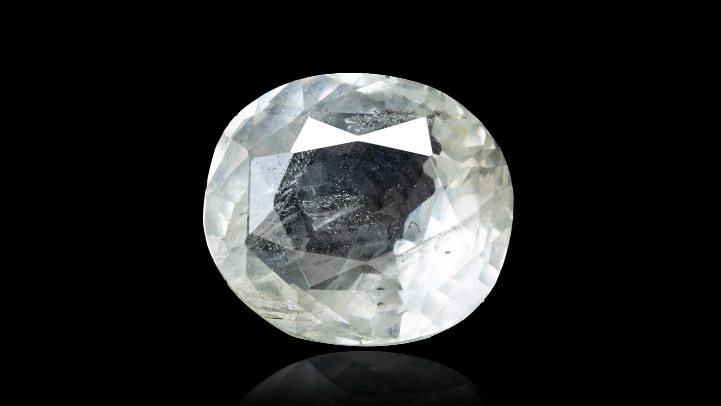 Natural White Sapphire 4.86 Carats