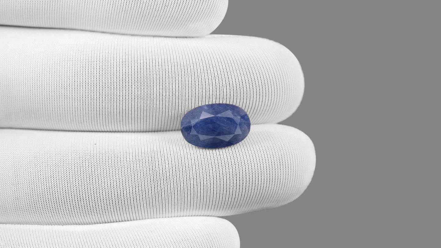 Natural Blue Sapphire (Neelam) 5.89 Carats