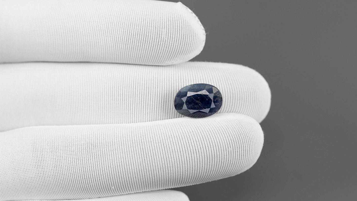 Natural Blue Sapphire (Neelam) 6.28 Carats