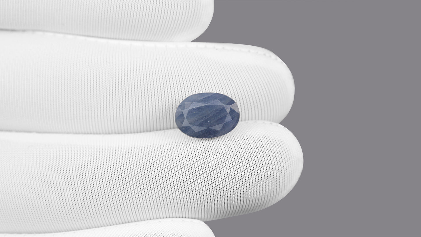 Natural Blue Sapphire (Neelam) 5.71 Carats