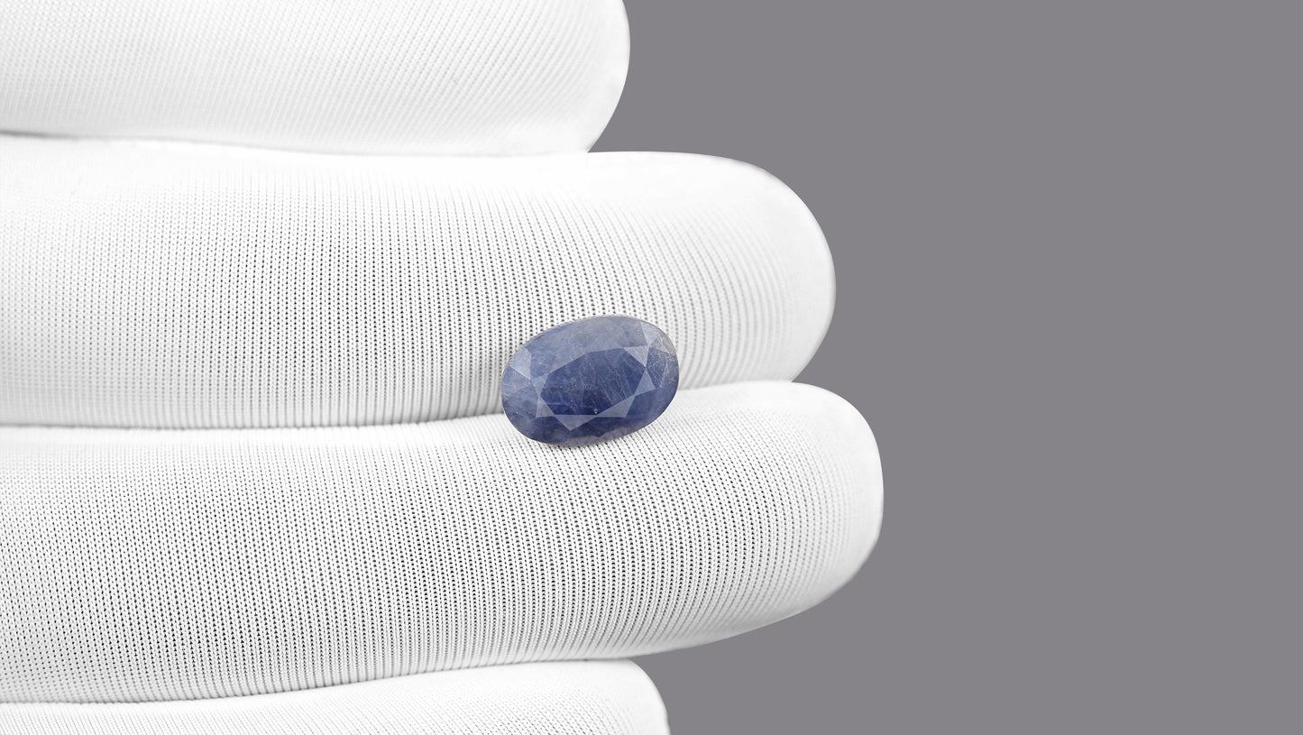 Natural Blue Sapphire (Neelam) 5.54 Carats