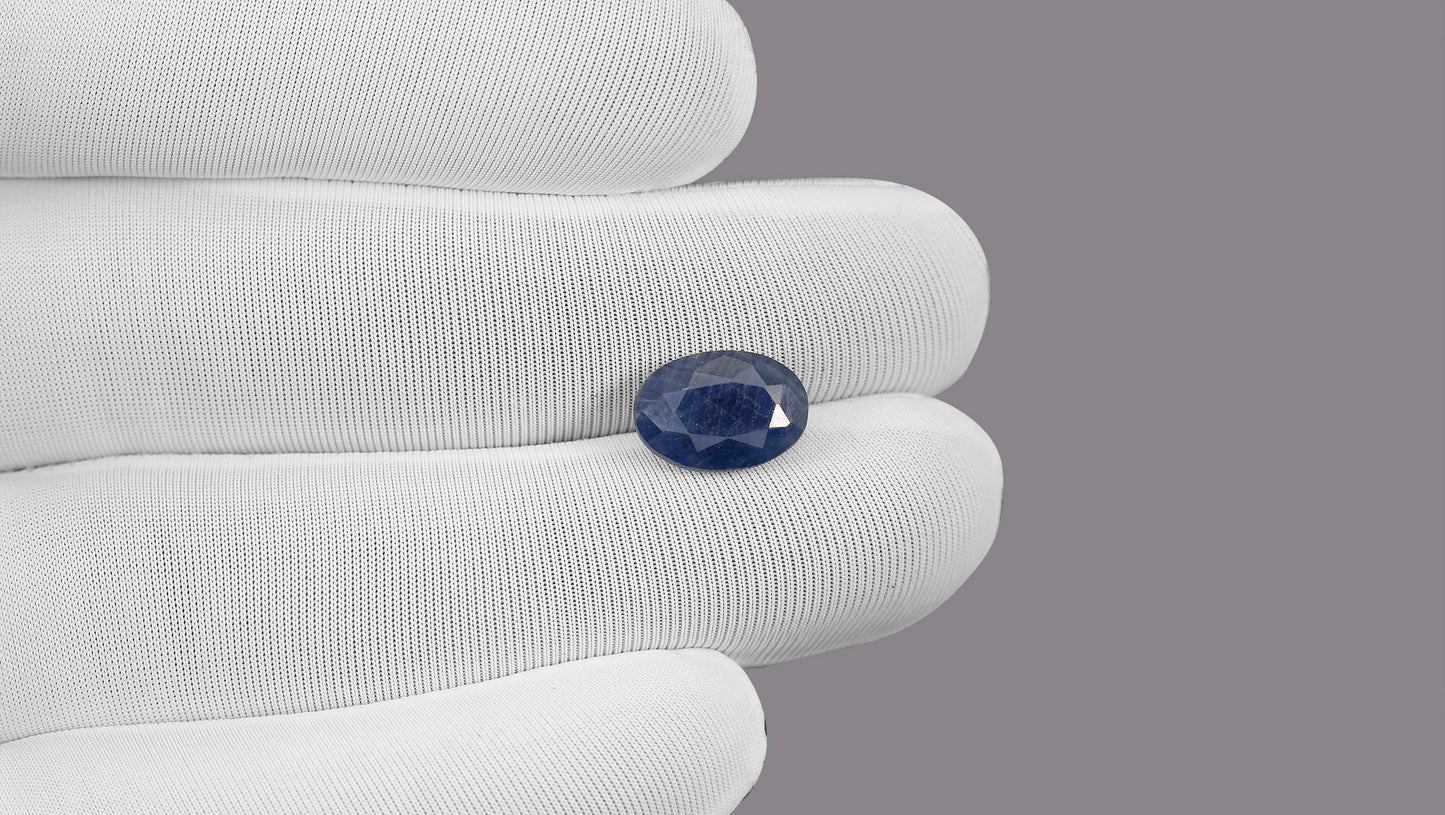 Natural Blue Sapphire (Neelam)  5.54 Carats