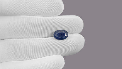 Natural Blue Sapphire (Neelam)  5.54 Carats