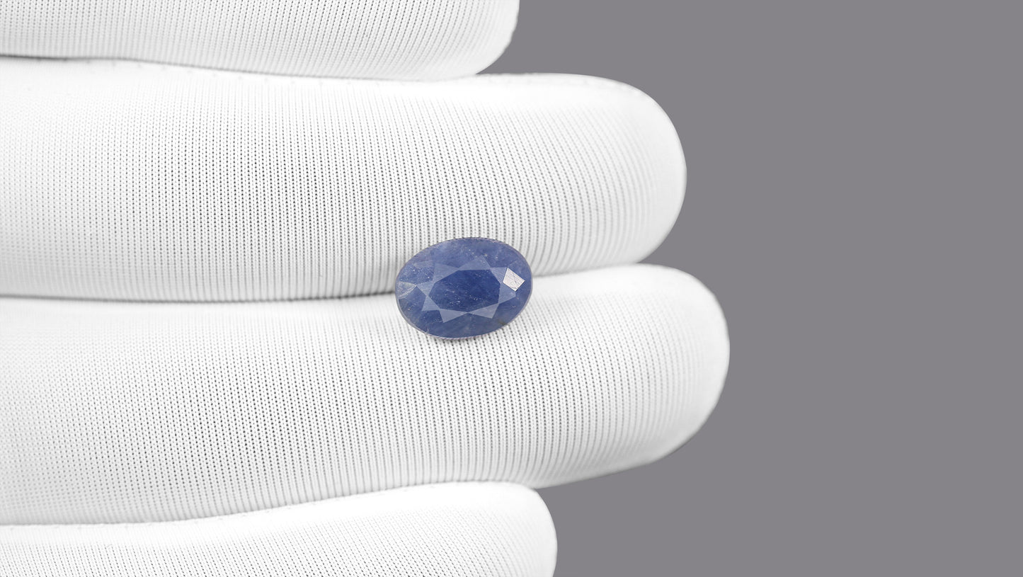 Natural Blue Sapphire (Neelam) 5.09 Carats