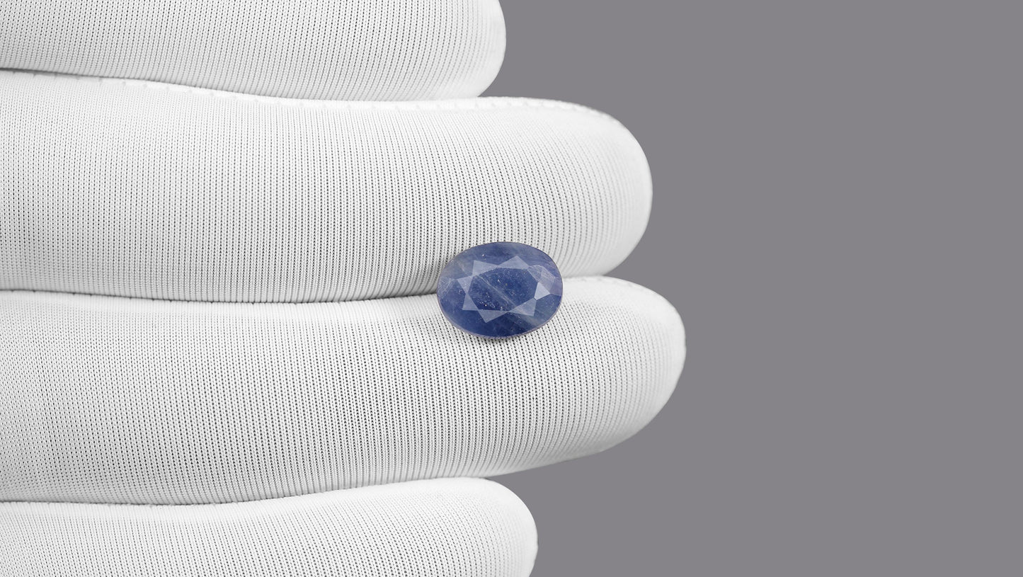 Natural Blue Sapphire (Neelam) 4.88 Carats