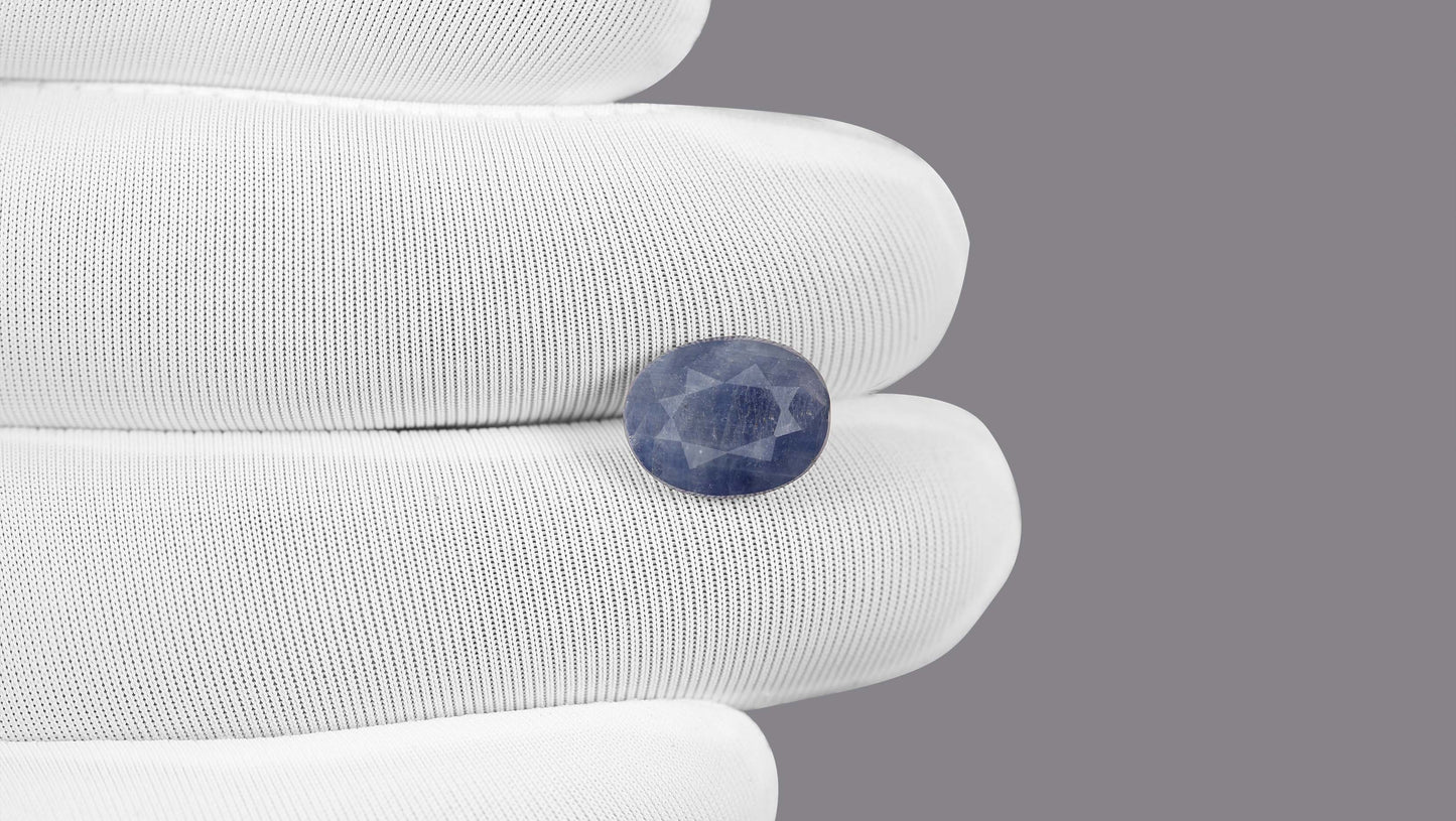 Natural Blue Sapphire (Neelam) 6.63 Carats