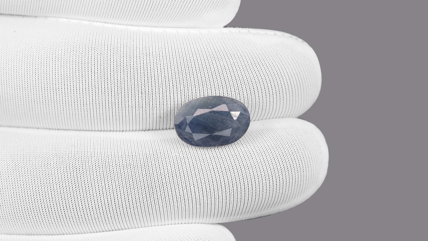 Natural Blue Sapphire (Neelam) 6.49 Carats