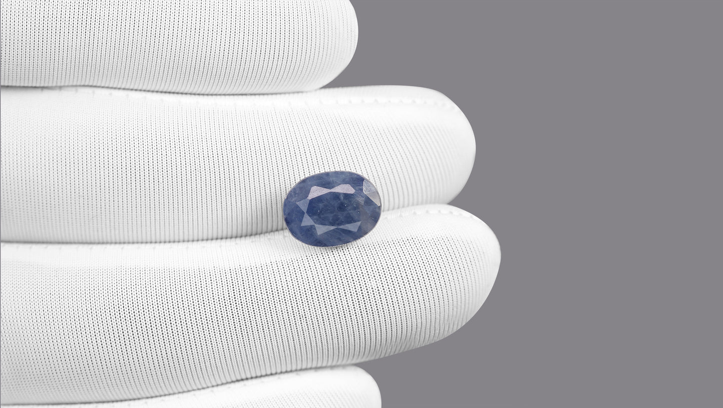 Natural Blue Sapphire (Neelam) 6.88 Carats