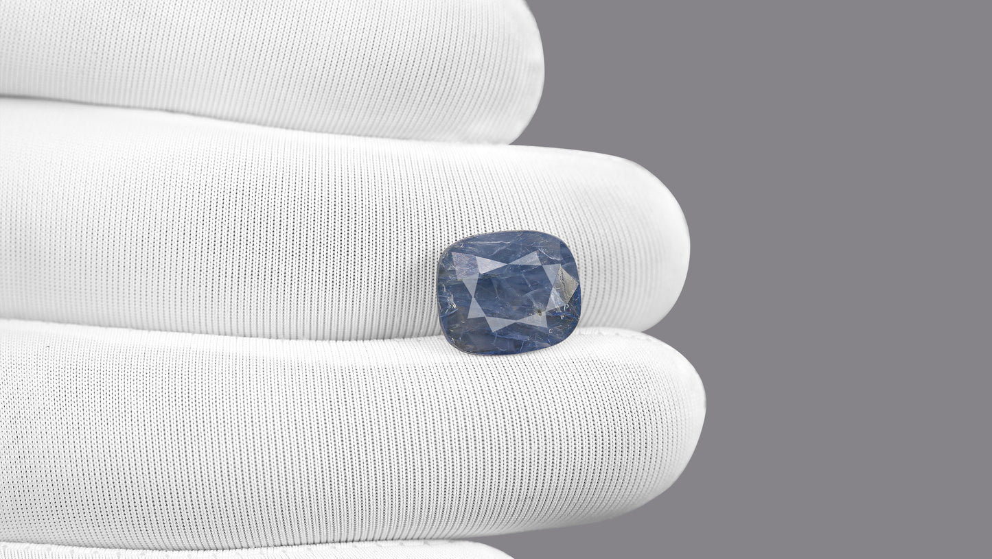 Natural Blue Sapphire (Neelam) 6.35 Carats