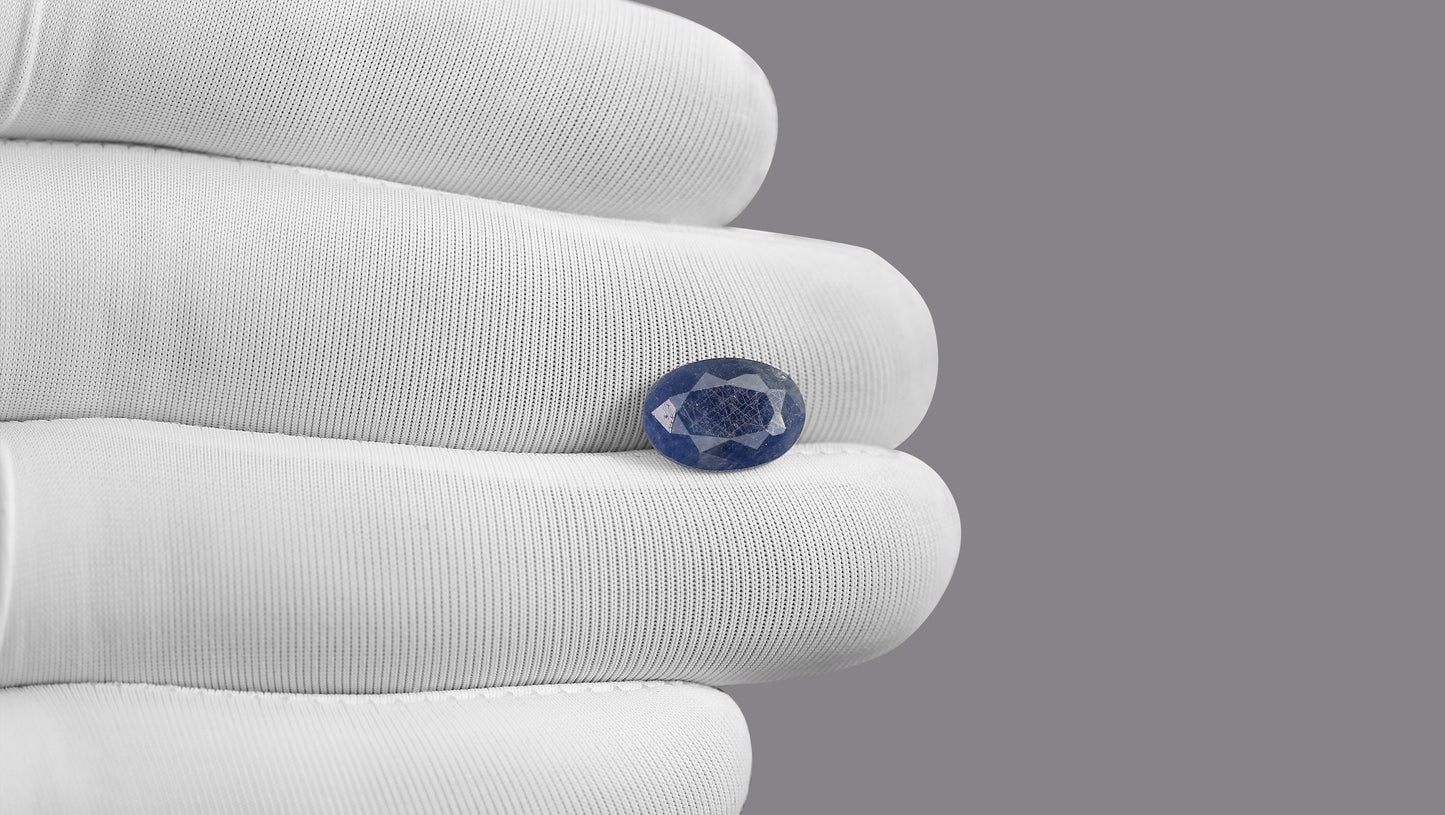Natural Blue Sapphire (Neelam) 4.21 Carats