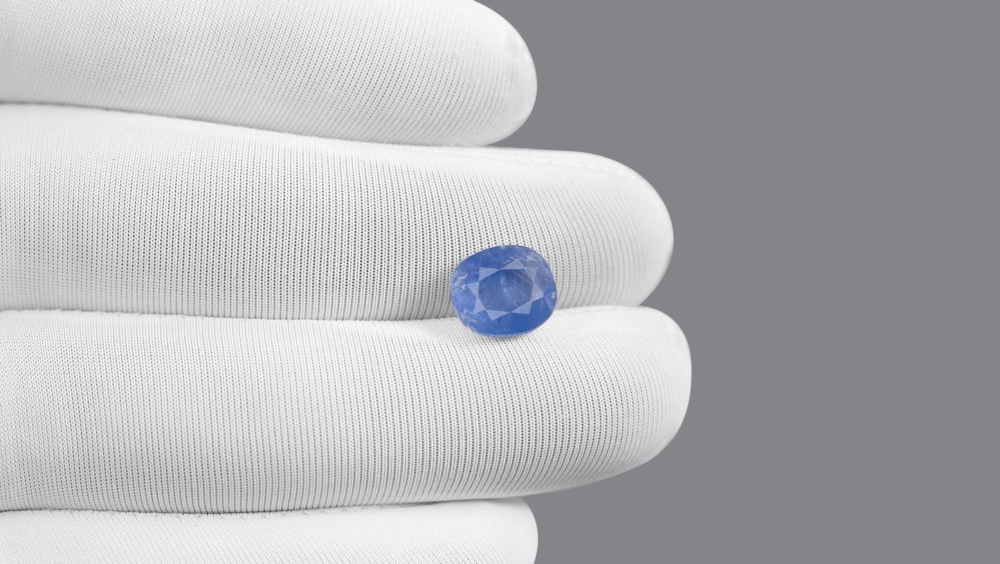 Natural Blue Sapphire (Neelam) 4.22 Carats