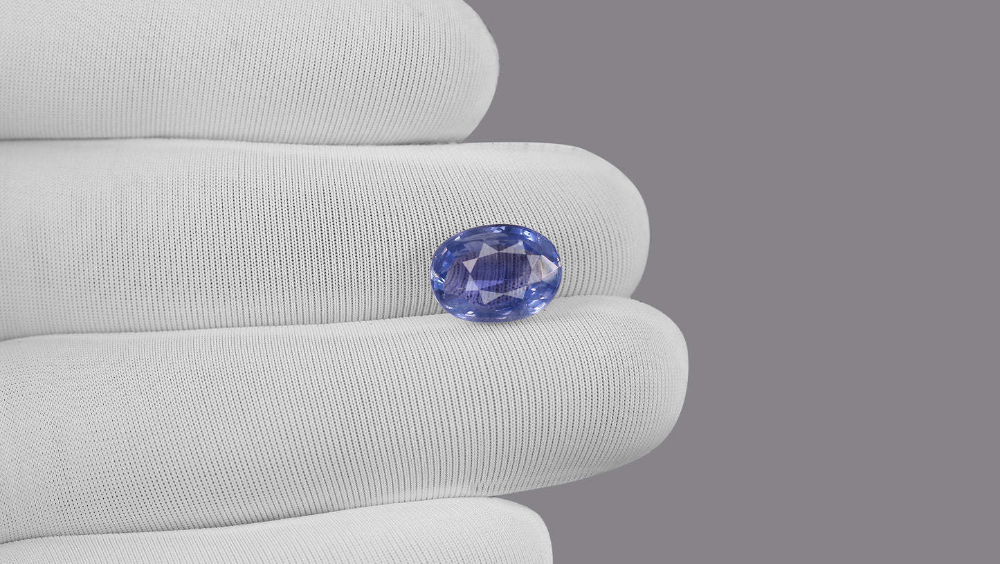 Natural Blue Sapphire (Neelam) 6.98 Carats