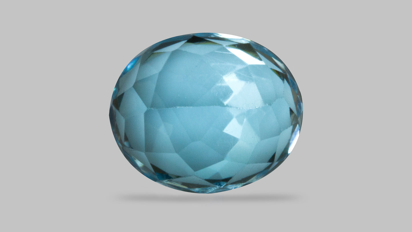 NATURAL BLUE TOPAZ 7.09 CARATS