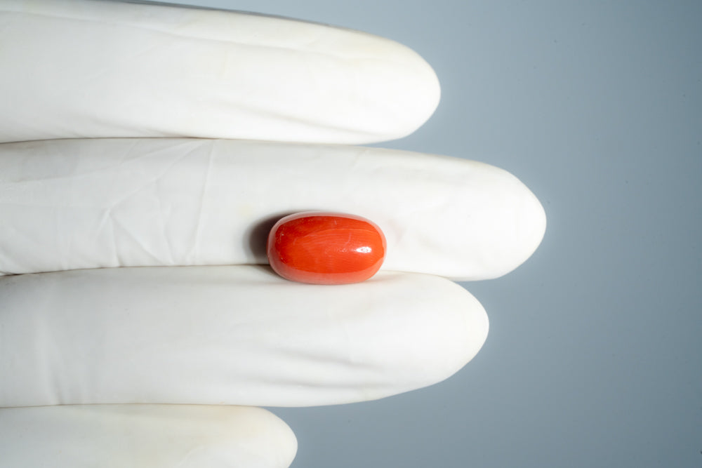 NATURAL RED CORAL (Moonga) 9.87 CARATS