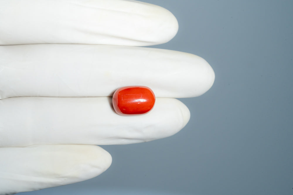 Natural Italian Red Coral (Moonga) 12.63 Carats