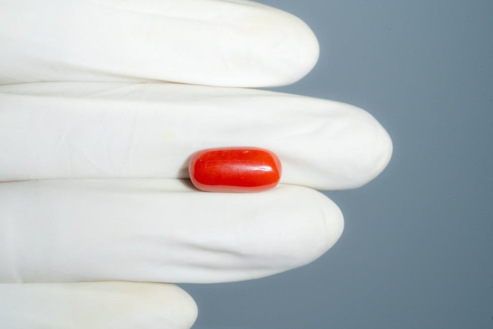 Natural Italian Red Coral (Moonga) 8.10 Carats